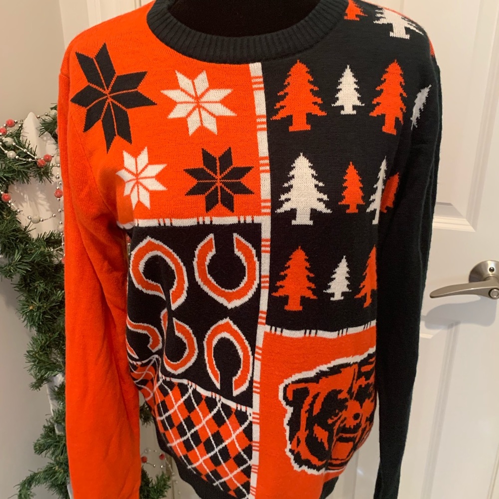 Chicago Bears Christmas Sweater Size XL